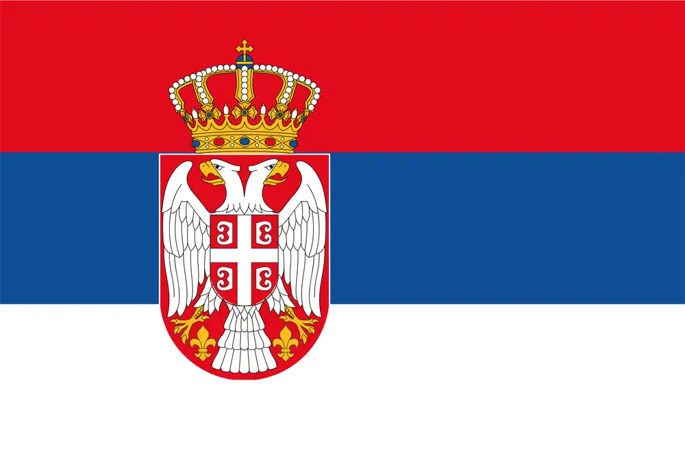 flag of serbia - serbian flag